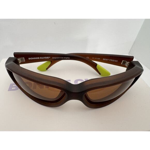 BONNIE CLYDE Brown Best Friend UV400 Sunglasses w. Accessories *MINT CONDITION* main image 14